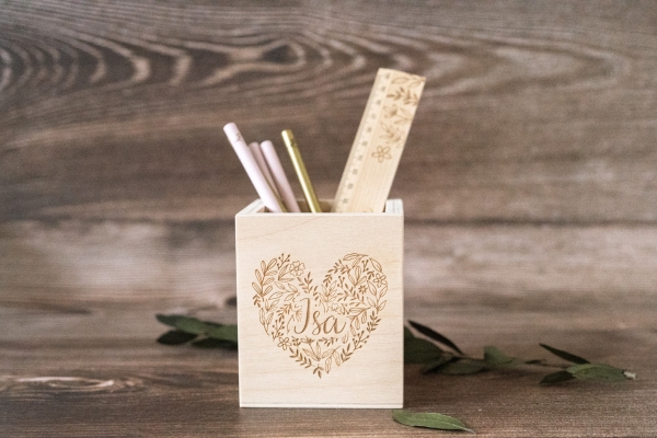 Stiftehalter Herz -personalisiert-